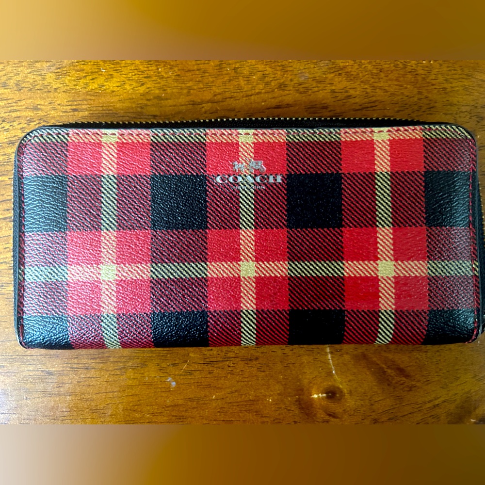 Coach Accordion Zip Wallet